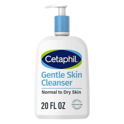 Cetaphil Face Wash, Hydrating Gentle Skin Cleanser for Dry to Normal Sensitive Skin, NEW 20oz, Fragrance Free, Soap Free and Non-Foaming