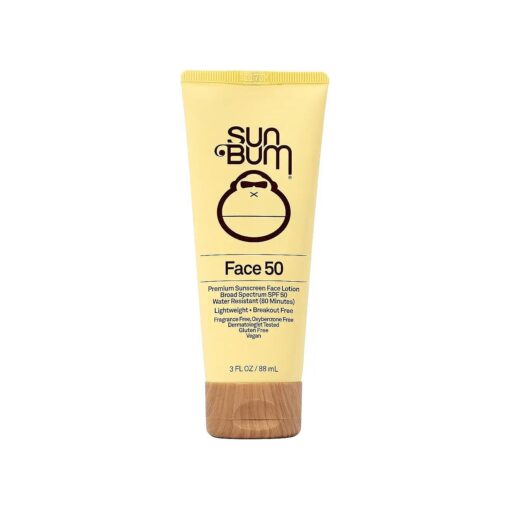 Original SPF 50 Sunscreen Face Lotion | Vegan and Hawaii 104 Reef Act Compliant ( Octinoxate & Oxybenzone Free ) Broad Spectrum Fragrance-Free Moisturizing UVA/UVB, with Vitamin E|3oz