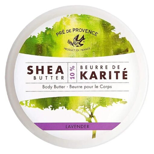 Pre de Provence Beurre De Karite Moisturizing Collection, Shea Butter Enriched Nourishing, Body Butter, 500 ML, Lavender