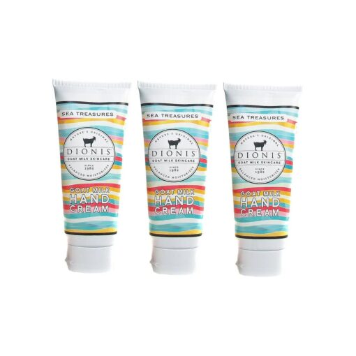 Dionis Goat Milk Hand Cream 3 Piece Travel Gift Set - Sea Treasures