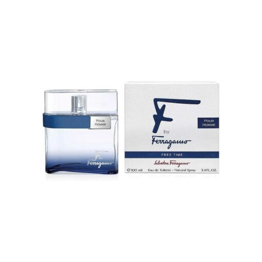 Salvatore Ferragamo F Free Time Eau De Toilette Spray for Men, 3.4 Ounce