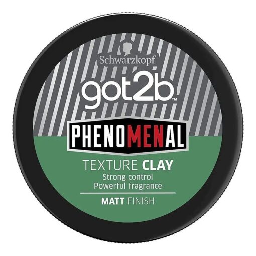 Got2B Schwarzkopf PhenoMENal Texture Hair Styling Clay, Vegan, Strong Hold, Matt Finish, No Stickiness, 100ml ( Pack of 1 )