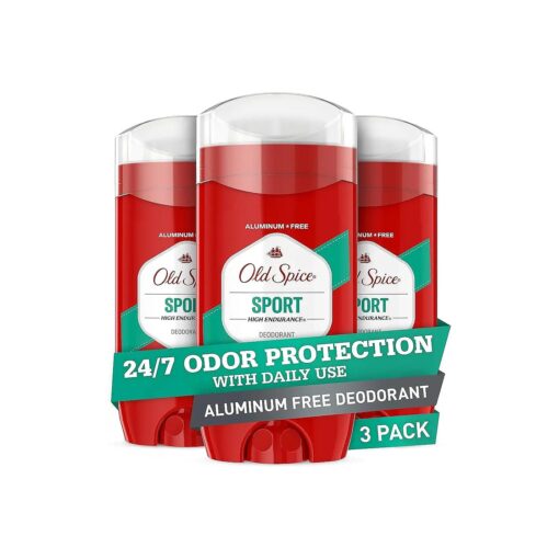 Old Spice Aluminum Free Deodorant for Men, High Endurance Sport, 24/7 Odor Protection, 3 Oz Each, ( Pack Of 3 )