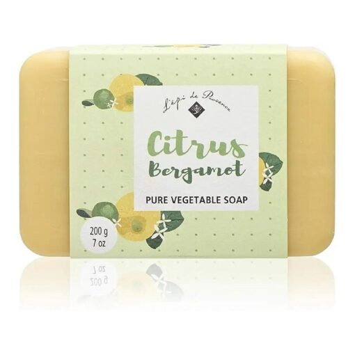 Shea Butter Enriched French Bath Soap - Citrus Bergamot - 7oz, 200g