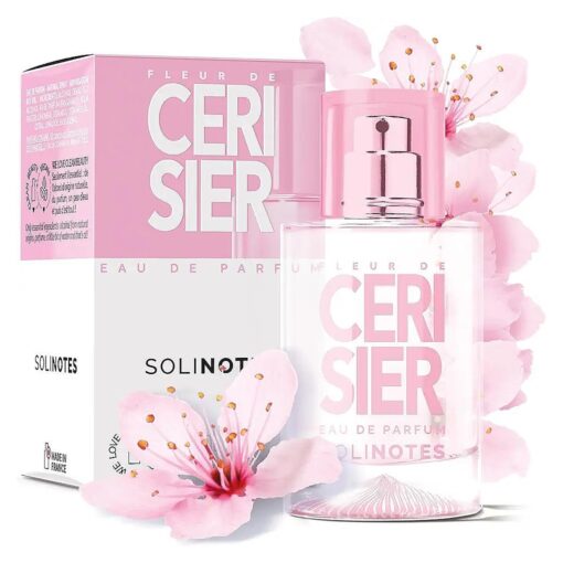 SOLINOTES Cherry Blossom Perfume for Women - Eau De Parfum | Delicate Floral and Soothing Scent - Made in France - Vegan - 1.7 fl.oz