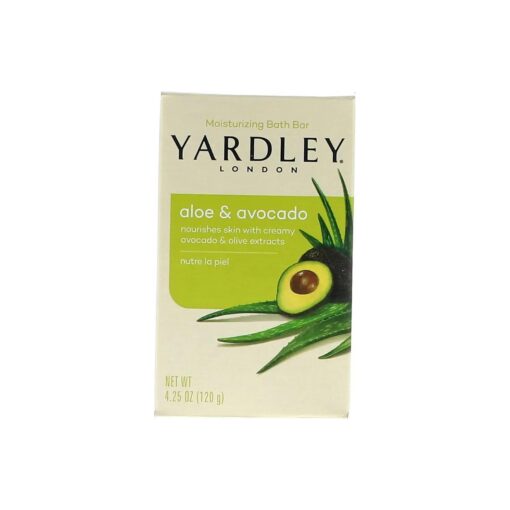 Yardley London Aloe and Avocado Naturally Moisturizing Bath Bar 4.0 oz ( Pack of 8 )