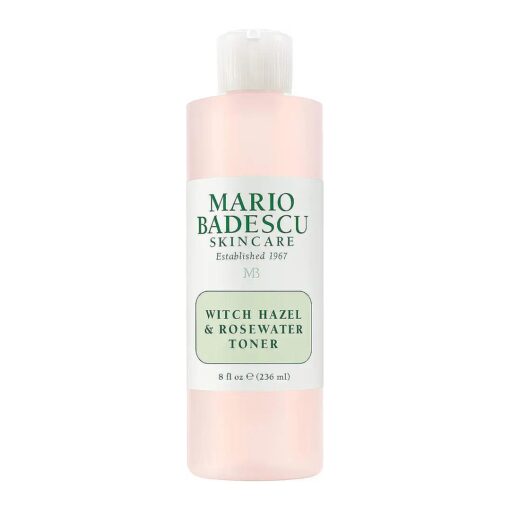 Mario Badescu Alcohol Free Witch Hazel Facial Toner for Aging Skin, Infused with Lavender/Rose Water and Aloe Vera, Face Toner for Combination or Dry Skin, 8 Fl Oz