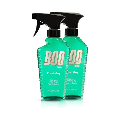 BOD Man Fragrance Body Spray, Fresh Guy, 8 fl oz ( Pack of 2 )