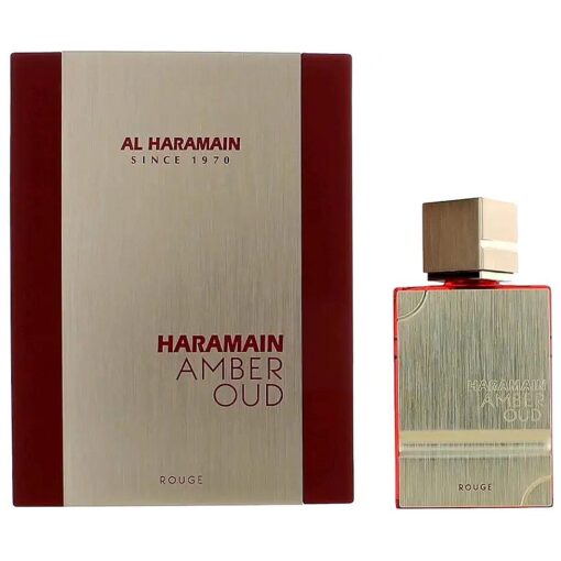 2 oz Eau De Parfum Spray Amber Oud Rouge Cologne By Al Haramain Eau De Parfum Spray for Men { Fresh and light fragrance }