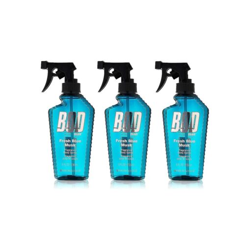 BOD Man Fresh Blue Musk Body Spray 8 Ounces ( Pack of 3 )