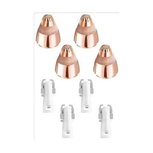 Replacement Heads for Finishing Touch Flawless Brows Eyebrow Facial Hair Remover, Rose Gold - Pack of 4