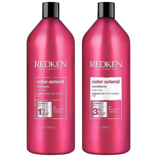 REDKEN Color Extend Shampoo & Conditioner Set | For Color-Treated Hair | Cleanses Hair Leaving It Manageable & Shiny