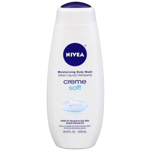 NIVEA Creme Soft Moisturizing Body Wash - Fresh Scent for Dry Skin - 16.9 fl, oz, Bottle