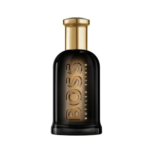 Hugo Boss Men 's Boss Bottled Elixir Parfum Notes of Cedarwood, Amber, and Fresh Wood