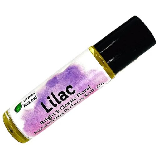 Urban ReLeaf Lilac Perfume Oil Roll-On, Classic Floral Scent, Fresh Romantic Bouquet, Long Lasting Fragrance Oil, Moisturizing Jojoba & Alcohol-Free, Bottled in the USA, Fits in your purse or pocket !