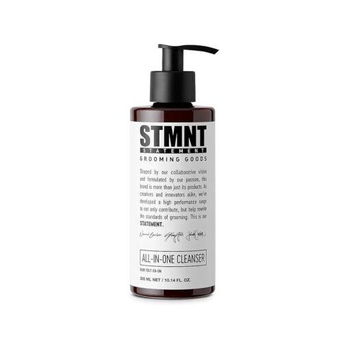 STMNT Grooming Goods All-In-One Daily Cleanser | SLS/SLES Sulfates Free | Extra Caring Formula w/Activated Charcoal & Menthol