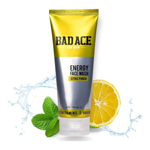 Energy Face Wash for Men | Korean Skin Care, Men 's Vitamin Face Care | Face Cleanser for Men | Invigorating Skin Care for Men | With Natural Extracts | Citric Punch ( 4 oz )