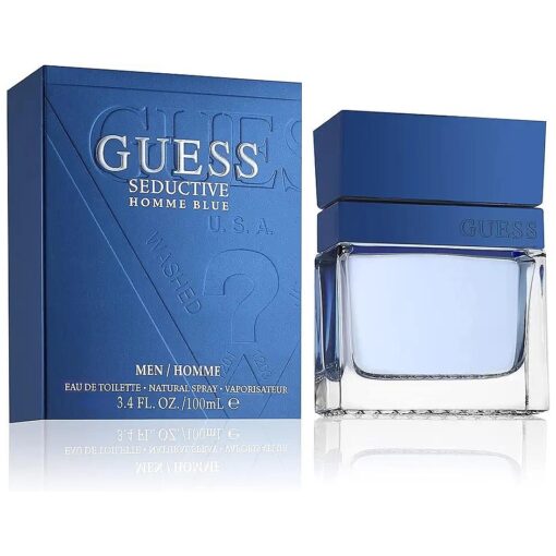 GUESS Fragrance Seductive Homme Blue Eau De Toilette Spray for Men, 3.4 fl oz