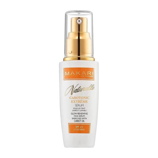 Makari Naturalle Carotonic Extreme Brightening Serum SPF15 ( 1.7 oz ) | Helps Heal Blemishes, Scars, and Imperfections | Brightens, Smoothens, & Gives Antioxidant Protection | For Oily & Acne-Prone Skin