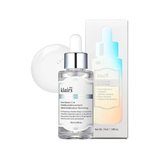 [ DearKlairs ] Freshly Juiced Vitamin Drop, 5 % Hypoallergenic pure vitamin C serum, 35ml, 1.18oz | a potent skin rejuvenator, l ascorbic acid, antioxidant serum for face, korean skincare