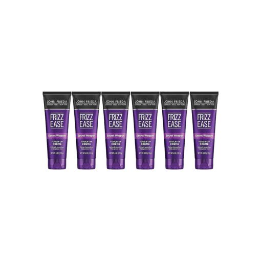 John Frieda, Frizz Ease TouchUp Creme AntiFrizz Finishing Cream Helps to Calm and Smooth Frizzprone Hair 4 6pack, SECRET WEAPON, 24 Ounce, ( Pack of 6 )