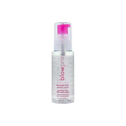 blowpro Weather Girl Anti-Frizz Serum, Protects Hair All Day Long, Weightless Serum, Blend of Soy and Silk Enhance Hair with Luster and Softness, No Greasy Residue Travel size spray bottle 1.5 fl.oz