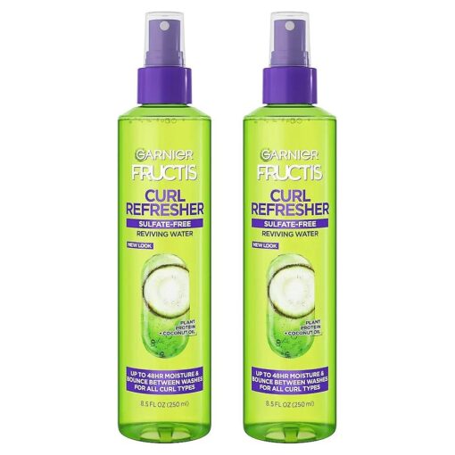 Fructis Curl Refresher Reviving Water Spray, Sulfate Free, 8.5 Fl Oz, 2 Count ( Packaging May Vary )