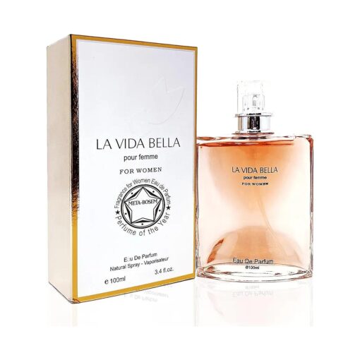 META-BOSEM LA BELA Eau de Parfum Spray for Women, Wonderful Gift, Gourmand Fragrance, Daytime and Casual Use, for all Skin Types, a Classic Bottle, 3.4 Fluid Ounce