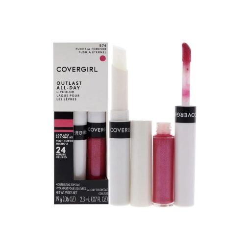 COVERGIRL Outlast All-Day Lip Color With Topcoat, Fuchsia Forever