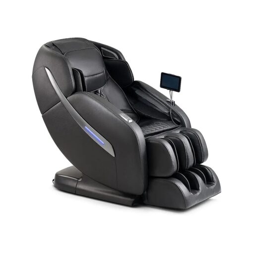 MYNTA 3D Massage Chair Full Body Zero Gravity with SL Track, Bigger Massage Roller, 12 Auto Modes, Lumbar and Calf Heating, LCD Screen Tablet, Fully Assembled, Black