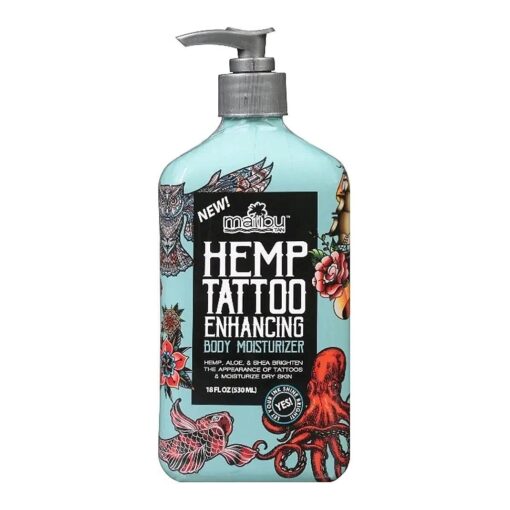 Malibu Tan Hemp Tattoo Enhancing Body Moisturizer, 18 fl, oz