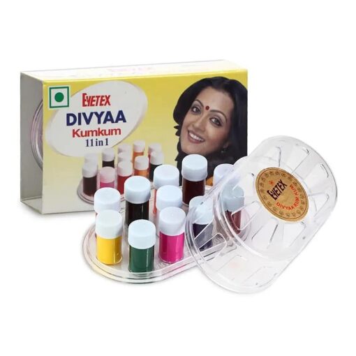 Liquid Kumkum Bindi : 11 Color 1.5gm Each - Eyetex Divyaa Kumkum