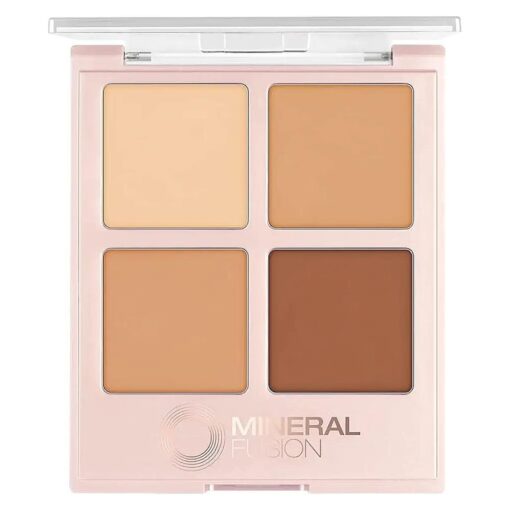 Mineral Fusion Concealer Palette, Warm to Deep, Decadence, Set of 4 Shades