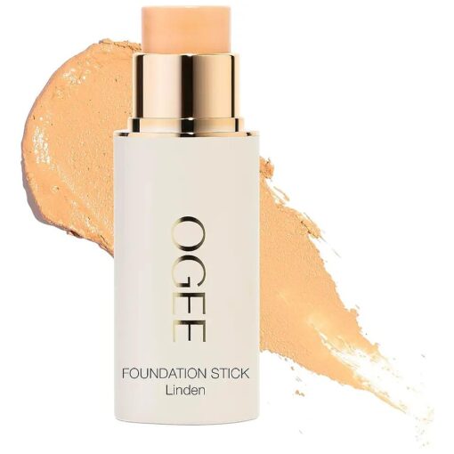 Ogee Sculpted Complexion Foundation Stick ( Linden 1.25N/1.75N - Light Beige, Neutral Undertones ) Full Coverage Foundation Makeup - Instantly Balance & Even Complexion - 70 % Organic Ingredients