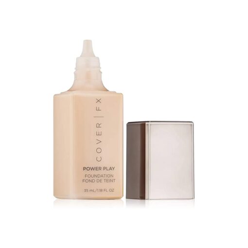 Cover FX Power Play Foundation : Full Coverage, Waterproof, Sweat-proof and Transfer-Proof Liquid Foundation For All Skin Types N35, 1.18 fl, oz .