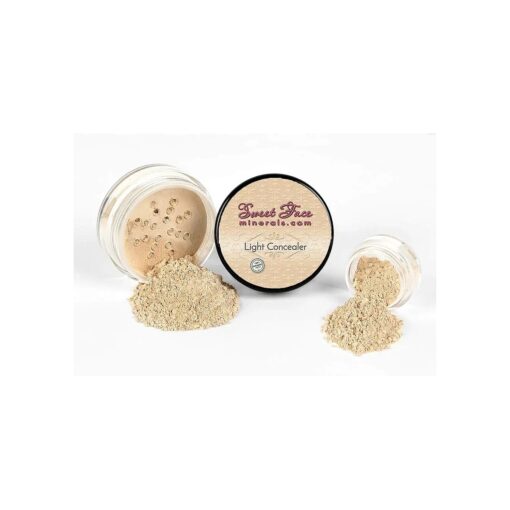 LIGHT CONCEALER Corrector Mineral Makeup Matte Bare Face Foundation Loose Powder Full Coverage ( 5 gram Sample Size Jar )