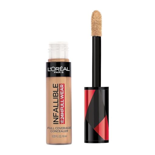 L'Oreal Paris Makeup Infallible Full Wear Waterproof Matte Concealer, Full Coverage, Walnut, 0.33 fl, oz .