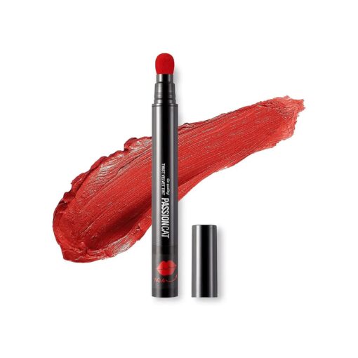 Long Lasting Lip Stain for Lips and Cheek Tint | High Pigment Color | lightweight Matte Finish | Weightless | Full Coverage | Twist Velvet Tint # 4 ( No.4 )