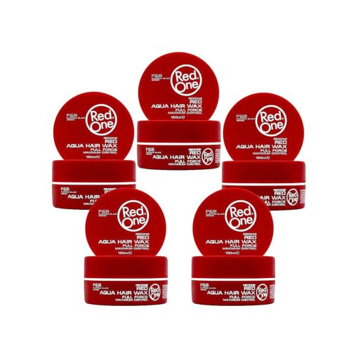 LOT 5 RED ONE MAXIMUM CONTROL AQUA HAIR WAX FULL FORCE RED 150ML/5FL.OZ