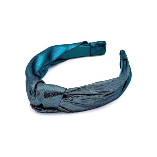 Knotted Headband for Women | Comfortable Fashion Headband ( Metallic Turquoise )