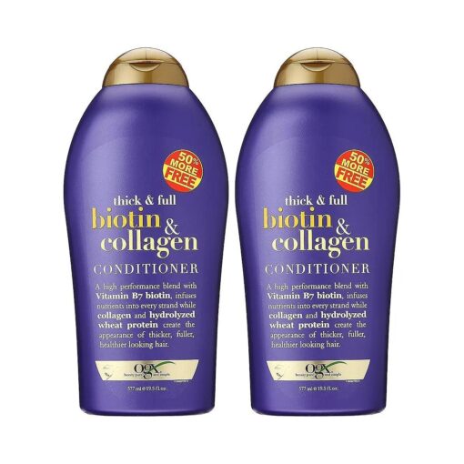 OGX ( Thick & Full ) Biotin & Collagen Shampoo + Conditioner 19.5oz, Duo-Set