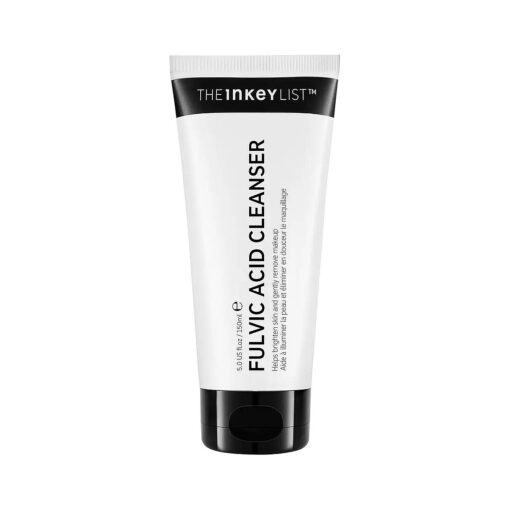 The INKEY List Fulvic Acid Brightening Cleanser, Gel Face Cleanser Gently Exfoliates and Removes Makeup, Improves Uneven Skin Tone, 5.07 fl oz