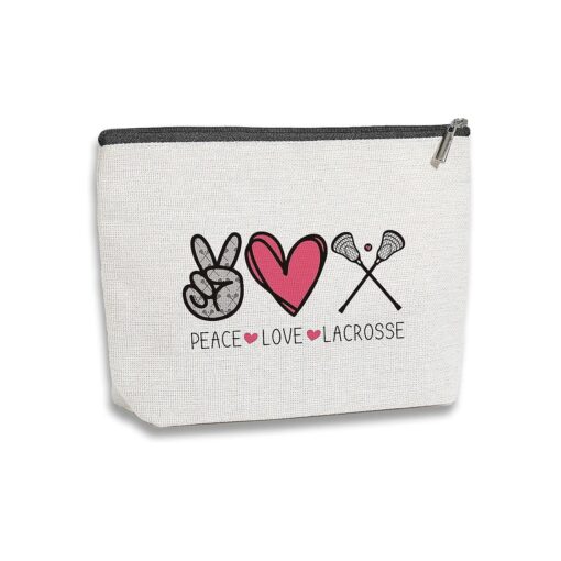 Lacrosse Gifts Funny Gifts for Her Him Lacrosse Makeup Bag Gifts for Lacrosse Moms Team Member Players Birthday Christmas Gifts for Women Her Coworker Sister Friend BFF Bestie