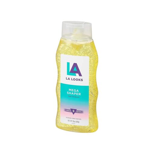 La Looks Gel # 9 Mega Mega 20 Ounce ( Yellow ) ( 591ml ) ( 3 Pack )