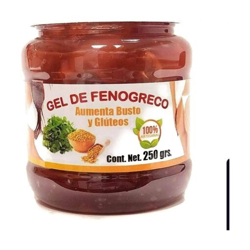 Gel De Fenogreco, Aumenta Bustos y Gluteos, Quema Grasa de Manera 100 % Natural/Fenogreco Gel Burns Fat, Increases Breasts and Butt Growth With Natural Ingredients, Dist By Alebrije Imports