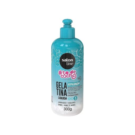 Salon Line - Linha # ToDeCacho - Gelatina Liquida Estilizacao 300 Gr - ( # ImWithCurls Collection - Styling Liquid Gelatin Net 11.28 Oz )