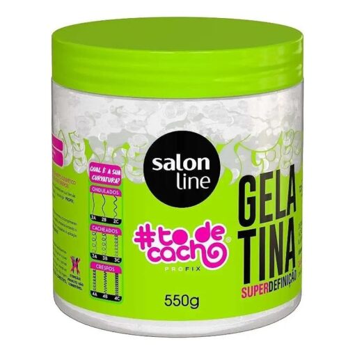 Linha Tratamento ( # ToDeCacho ) Salon Line - Gelatina Nao Sai Da Minha Cabeca ! 550 Gr - ( Salon Line Treatment ( # Curls ) Collection - Cant Get You Off My Head ! Gelatin Net 19.4 Oz )