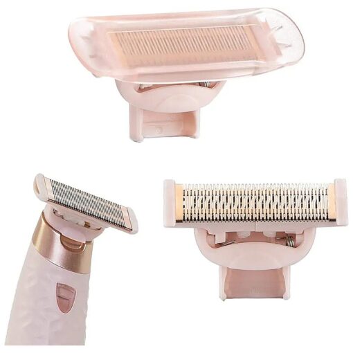 Razor Replacement Heads Compatible with Flawless Nu Razor, Rose Gold Plated Body Replacement Head with Covers, Hair remover Replacement Head Compatible with Finishing Touch Razor for Women ( 2 Count )