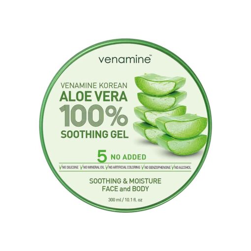 Korean Aloe Vera Soothing & Moisture Gel 100 % For Face And Body organic pure aloe vera gel 300ml