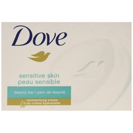 Dove Sensitive Skin Bath Bars Unscented - 6 CT